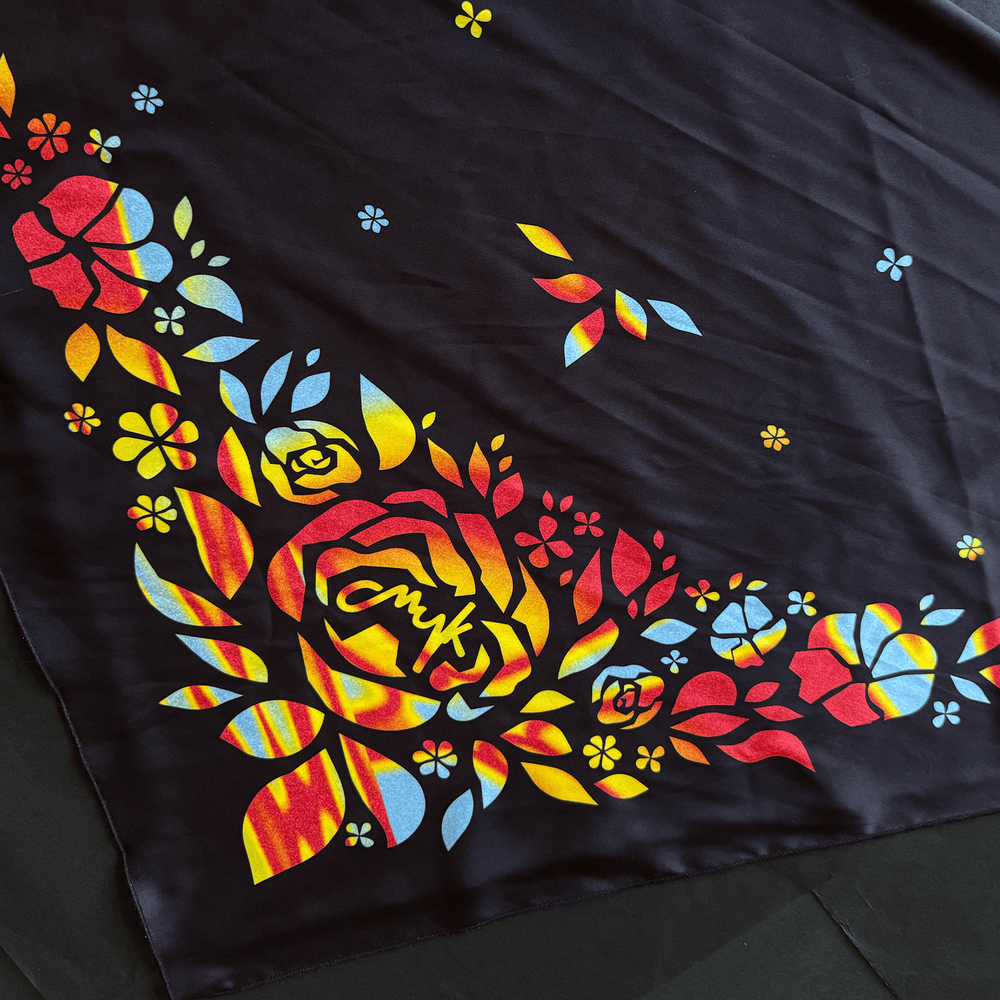 CMYK-scarf, Black