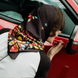CMYK-scarf, Black